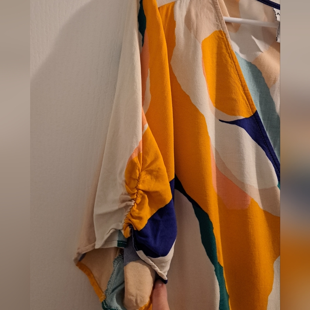 Ava & Viv Colorful Abstract Midi/Maxi Dress 2X - Picture 4 of 7